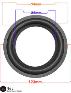 (123mm hoparlör körüğü (12cm körük)