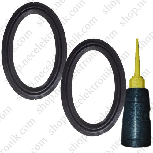 6X9 Oval Mıd Range Hoparlör Bez Körüğü Ve Yapıştırıcı Tamir Seti