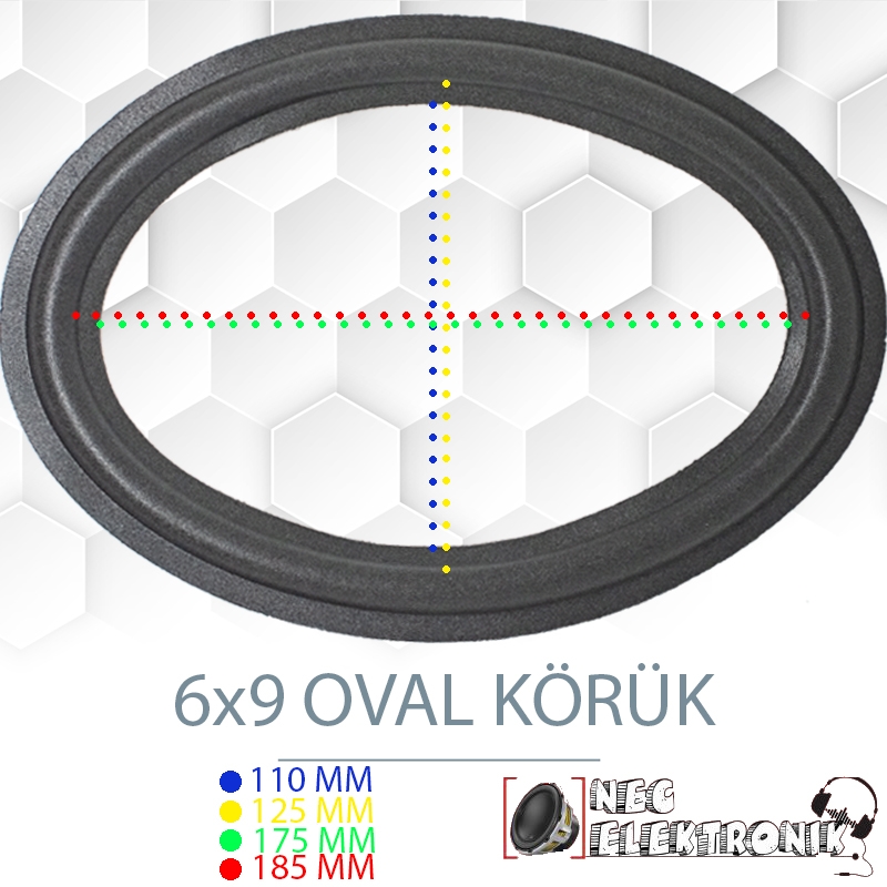 Pioneer oval hoparlör körüğü. 6x9 Oval Hoparlör Körüğü-Pioneer 6985 Modeli 6X9