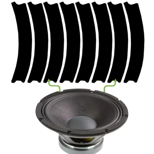 12″ (30 cm) RCF Hoparlör Modelleri İle Uyumlu Ön Kenar Tansiyon Contası – Siyah