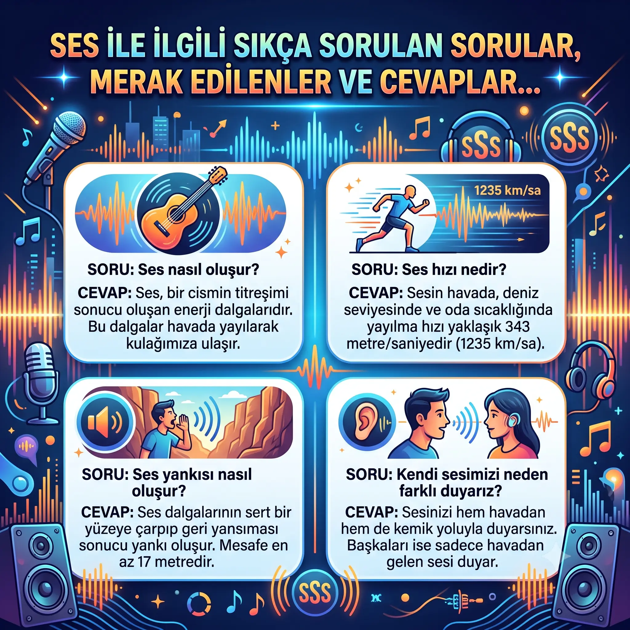 Ses ile ilgili Sıkça Sorulan Sorular, merak edilenler ve cevaplar…